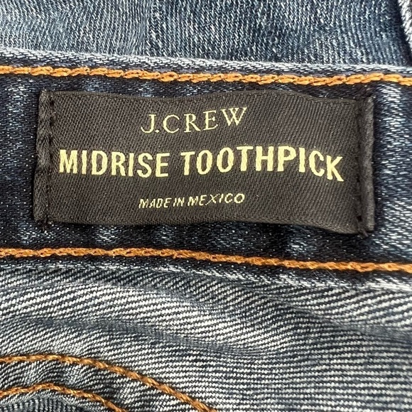 J. Crew Mid Rise Toothpick Skinny Jeans Size 26 Women’s - Picture 2 of 6